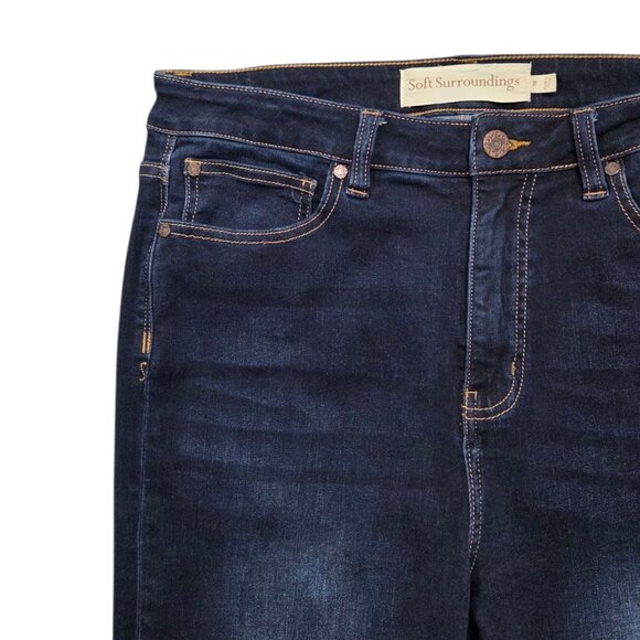 Soft Surroundings Skinny Jeans Womens 10 High Rise Ultimate Denim - Picture 3 of 9